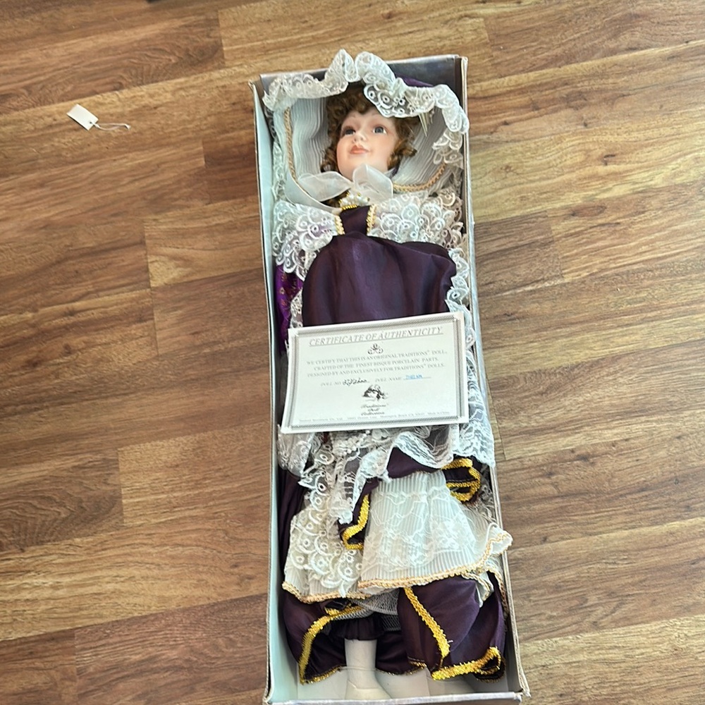 Original Traditions Doll New in Box. Certificate of Authenticity included Thelma